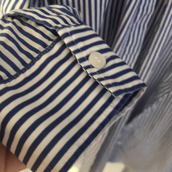 Blue and white stripe ladies shirt - Picture 5 of 6